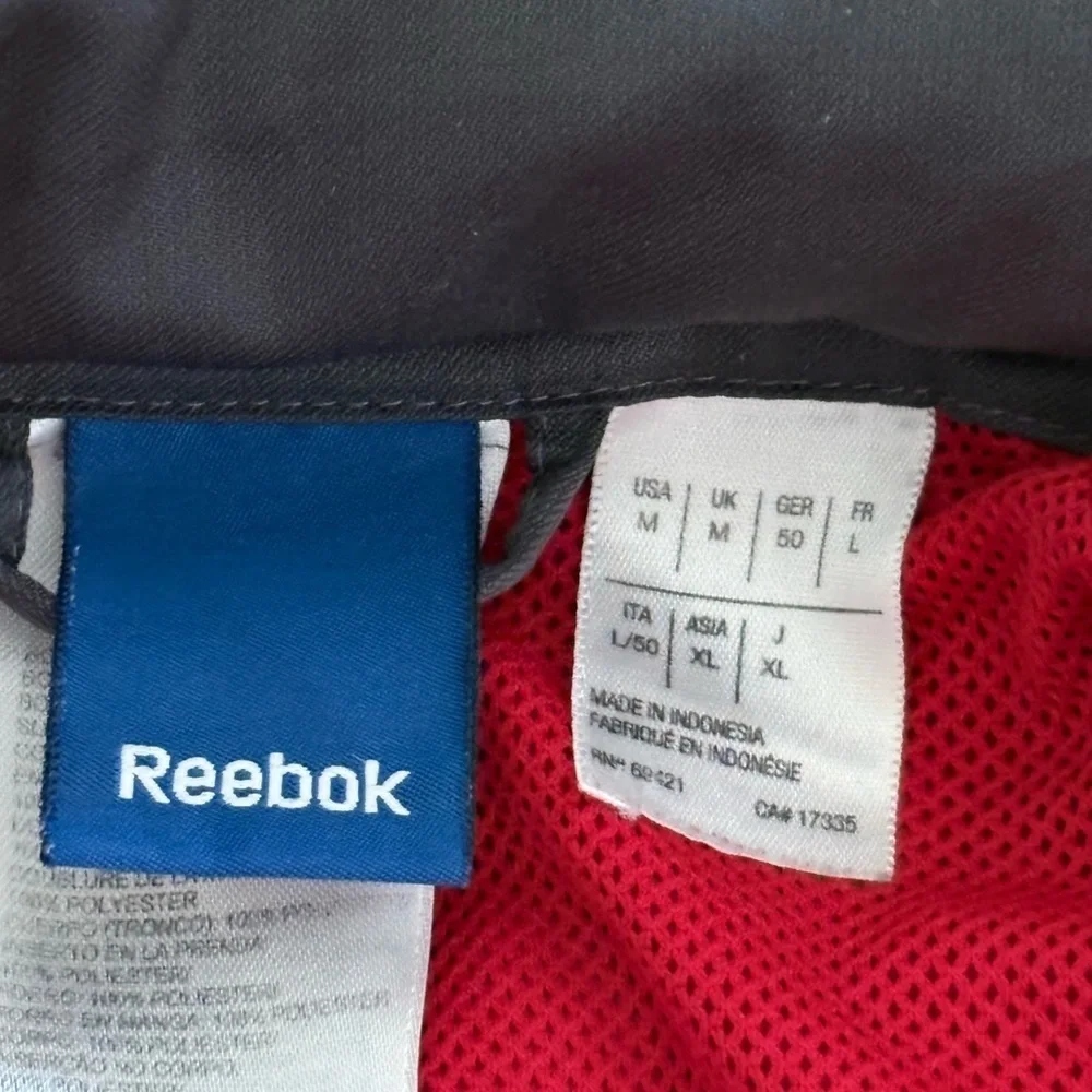 Reebok Windbreaker in Red and Gray